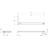 Душевая перегородка BELBAGNO UNO-L-1-TB-90-GR-Cr 900x2000 мм хром