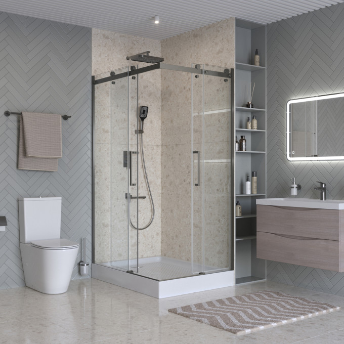 Душевой уголок BELBAGNO MARINO-2-AH-2-120/90-C-GM