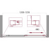 Дверь в проём BELBAGNO UNIQUE-BF-1-120/135-C-Cr