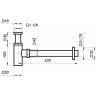Сифон для раковины BELBAGNO BB-SMT2-NERO