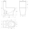 Унитаз-моноблок BELBAGNO NEON с сиденьем дюропласт soft close, P-trap BB8617CPR-MN/SC