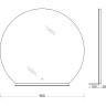 Зеркало BELBAGNO SPC-RNG-900-LED-TCH-MENS